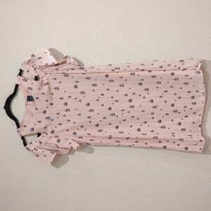 City Streets Birdcage Print Pink Off The Shoulder Dress Size 4